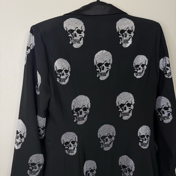 AKIRA Rhinestone Skull Blazer Dress - Picture 6 of 8